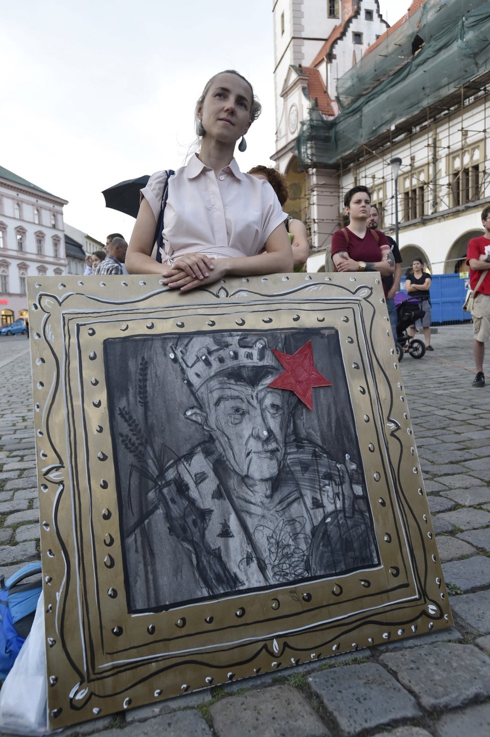 Demonstrovalo se proti Babišovi a komunistům i v Olomouci (5.6.2018)