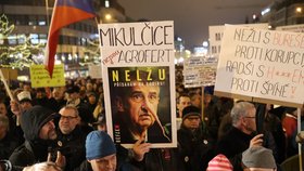Protest proti Babišovi na Václavském náměstí (17. 12. 2019)