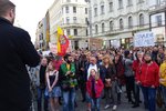 Demonstrace v Brně proti Babišovi se Zemanem