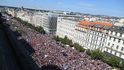 Protivládní demonstrace na Václavském náměstí (3. 9. 2022) se účastnilo 70 000 lidí