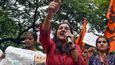 Protesty proti znásilňování a sexuálnímu násilí v Indii.