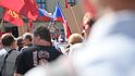 Ami, go home! Komunisté a chcimíři protestovali na Malostranském náměstí proti česko-americké obranné smlouvě