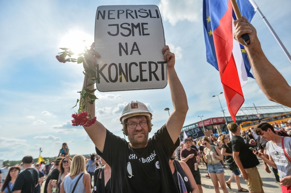 Účastníci demonstrace na Letné (23. 6. 2019)