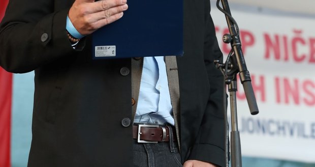 Demonstrace Milionu chvilek pro demokracii: Ondřej Havránek, syn oběti výbuchu ve Vrběticích (20. 5. 2021)