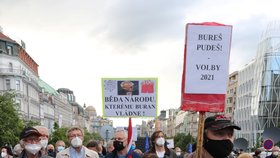 Demonstrace Milionu chvilek pro demokracii v Praze (20. 5. 2021)