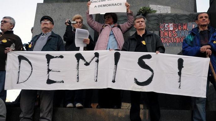 Demonstrace na Václavském náměstí Demonstrace na Václavském náměstí