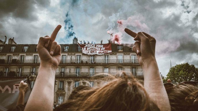 Demonstrace Black Lives Matter v Paříži