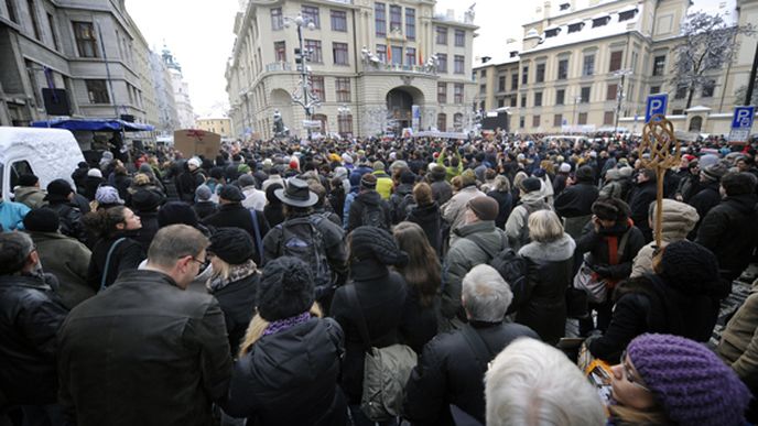 Demonstrace, Praha, 30. 11. 2010