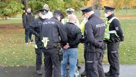 V centru Prahy proběhlo 28. října několik protestů, někteří z demonstrantů se pak vydali na Letnou. Na pořádek stále dohlíží policie, která zadržela jednoho muže a ženu.