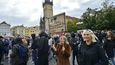 Demonstrace v centru Prahy proti vládním opatřením