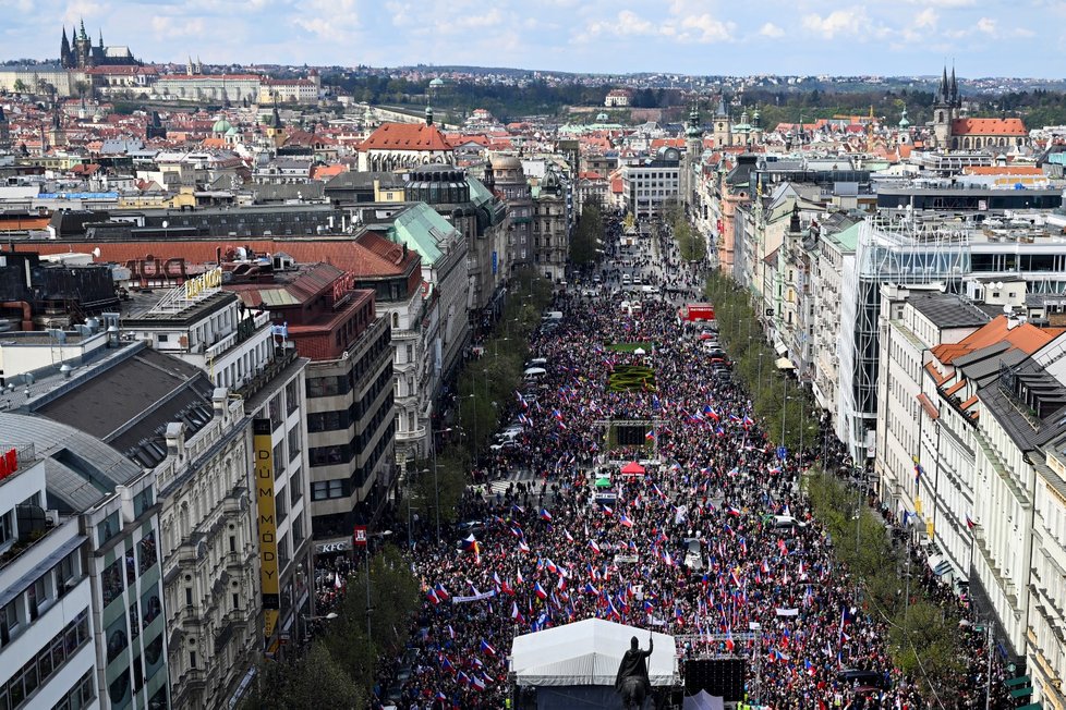 Demonstrace proti bídě (16. dubna 2023)
