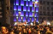 Demonstrace "Ne Ondráčkovi do čela komise pro GIBS" v Brně.