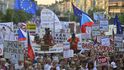Pátá protivládní demonstrace v řade. 120 tisíc lidí žádalo demisi premiéra Babiše