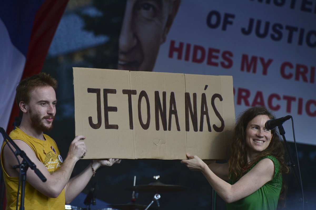 Pátá protivládní demonstrace v řade. 120 tisíc lidí žádalo demisi premiéra Babiše