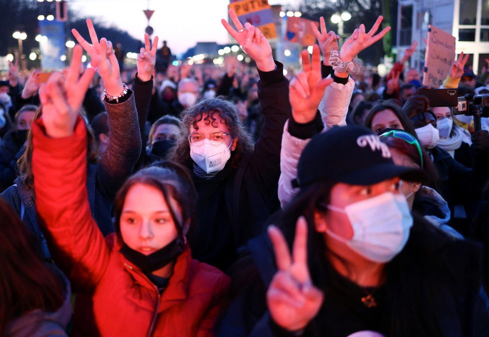 Protiválečný koncert na podporu Ukrajiny v Berlíně (20.3.2022)