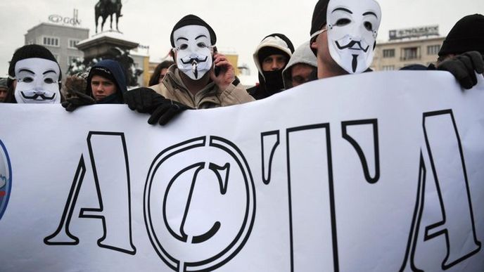 Demonstrace proti ACTA proběhla i v bulharské Sofii