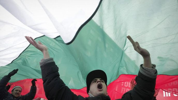 Demonstrace proti ČEZ v Bulharsku