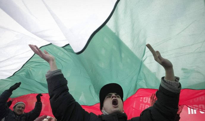 Demonstrace proti ČEZ v Bulharsku