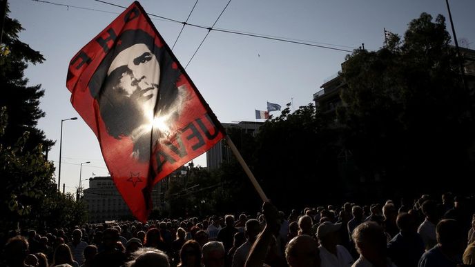 Demonstrace proti škrtům v Aténách