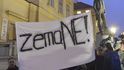 Demonstrace proti Zemanovi