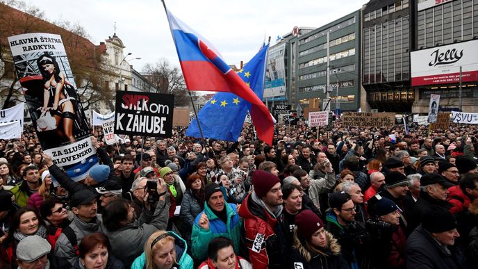 Protivládní protesty na Slovensku