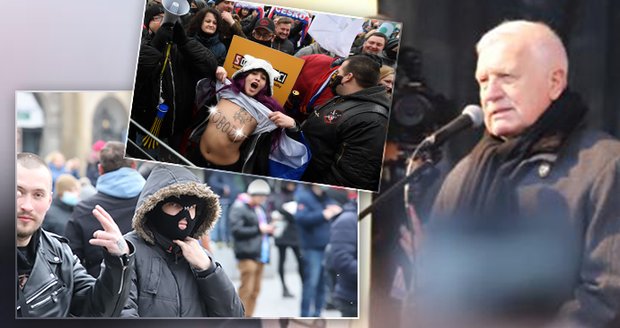 Demonstrace proti vládním opatřením: Do centra Prahy nakráčely až tři tisíce nespokojenců, organizátor pochybil