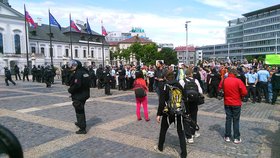 V Bratislavě bylo kvůli demonstraci pořádně dusno.