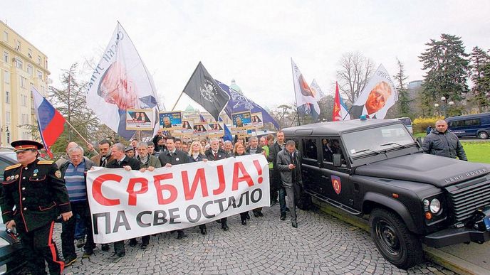 Demonstrace v Srbsku