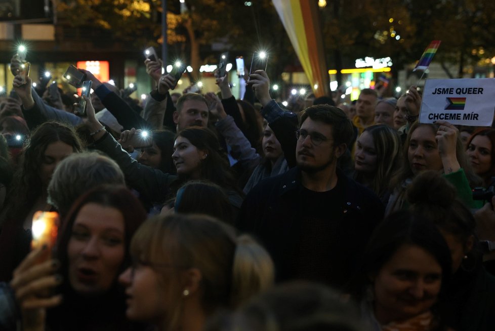 Demonstrace na Václavském náměstí. (26. října 2020)