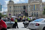 V centru Prahy protestovali zemědělci, jejich průvod omezil dopravu.