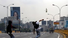 Demonstrace v Caracasu, Venezuele