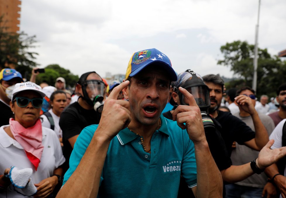 Demonstrace v Caracasu, Venezuele