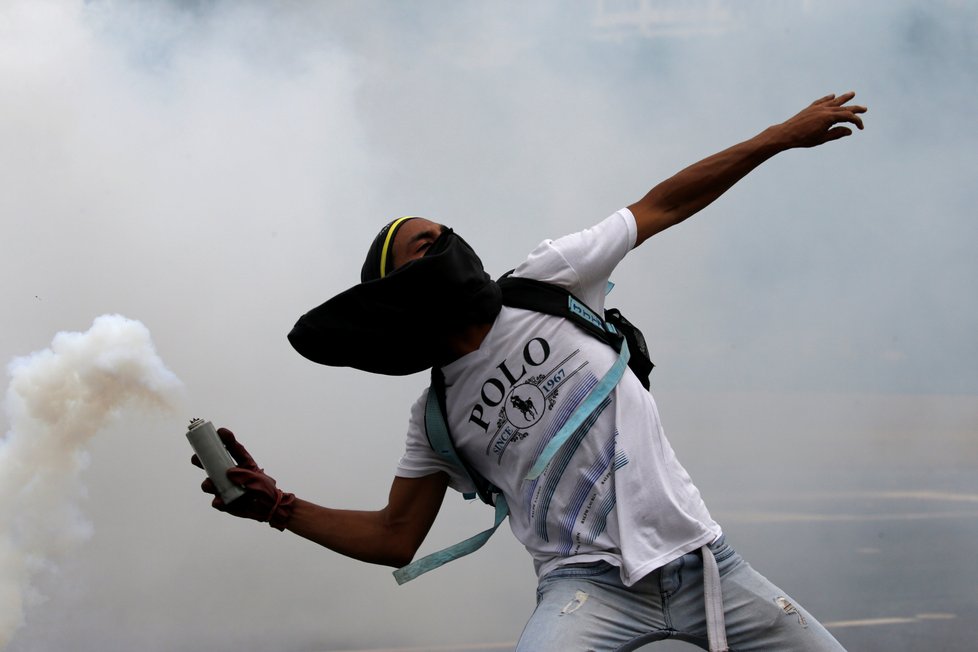 Demonstrace v Caracasu, Venezuele