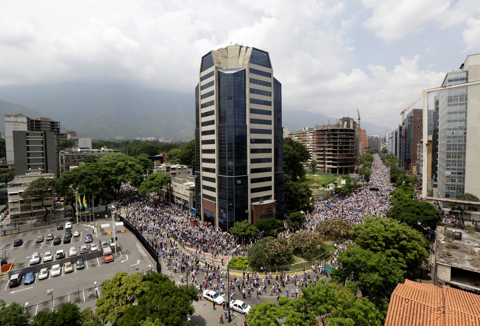 Demonstrace v Caracasu, Venezuele