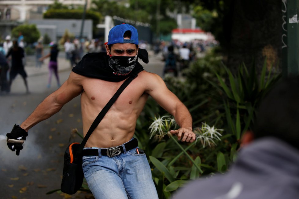 Demonstrace v Caracasu, Venezuele