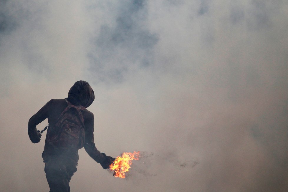 Demonstrace v Caracasu, Venezuele