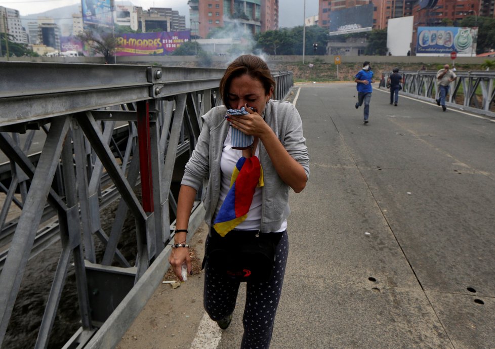 Demonstrace v Caracasu, Venezuele