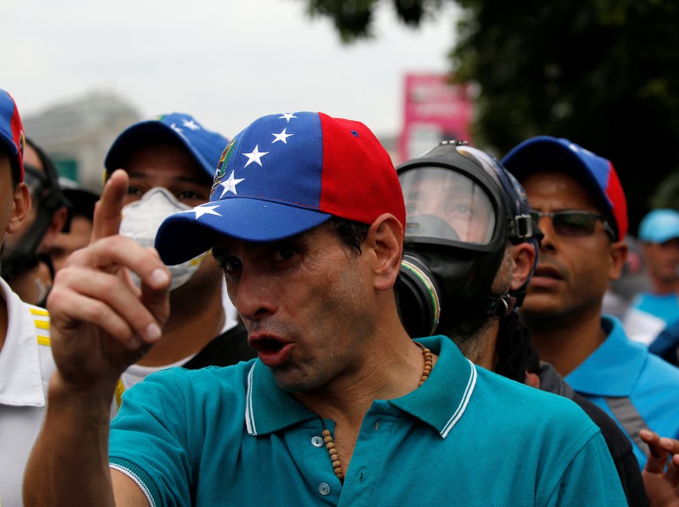 Demonstrace v Caracasu, Venezuele