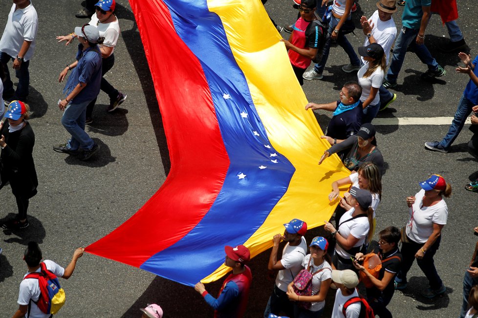 Demonstrace v Caracasu, Venezuele