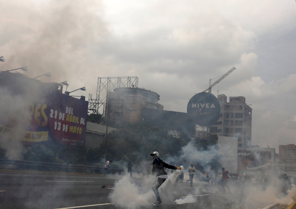 Demonstrace v Caracasu, Venezuele