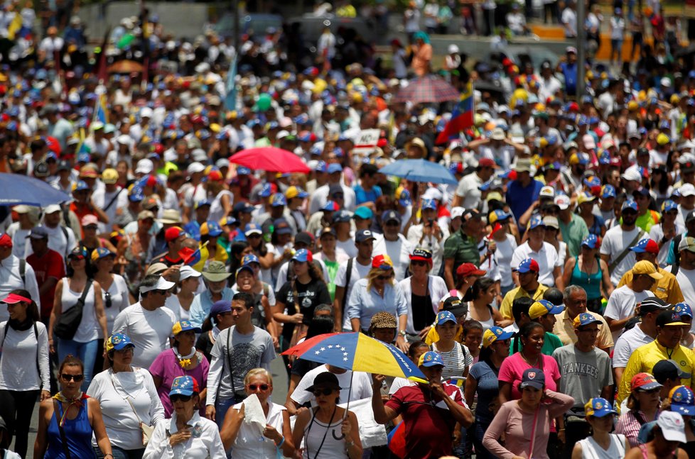 Demonstrace v Caracasu, Venezuele