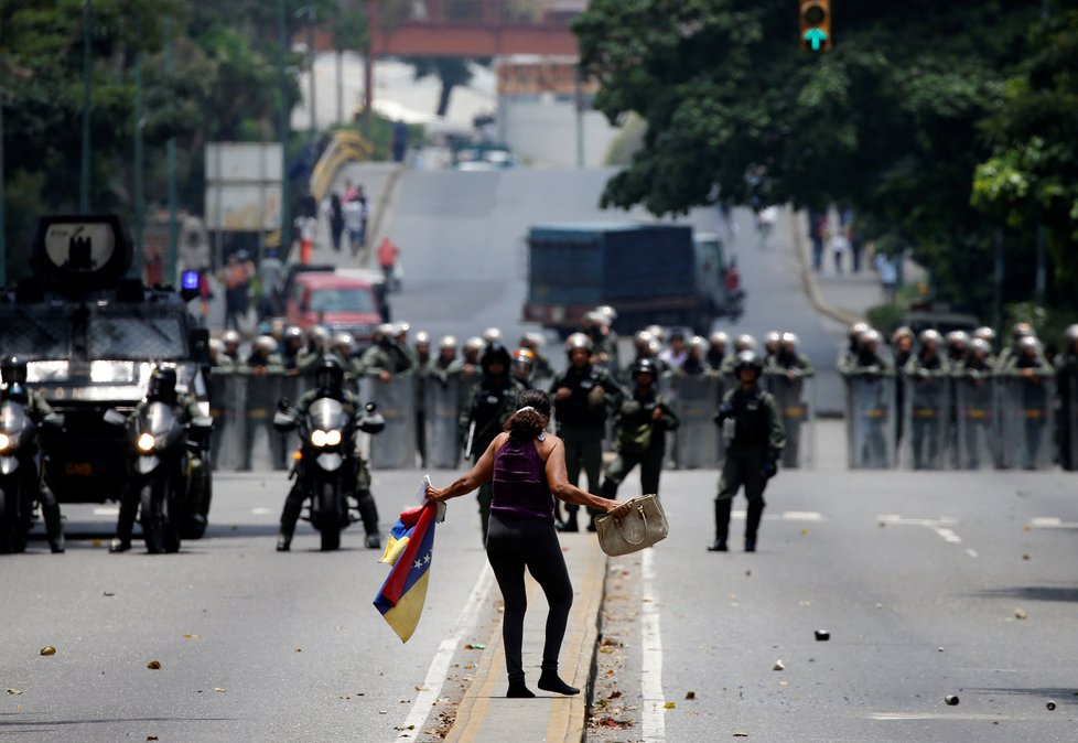 Demonstrace v Caracasu, Venezuele