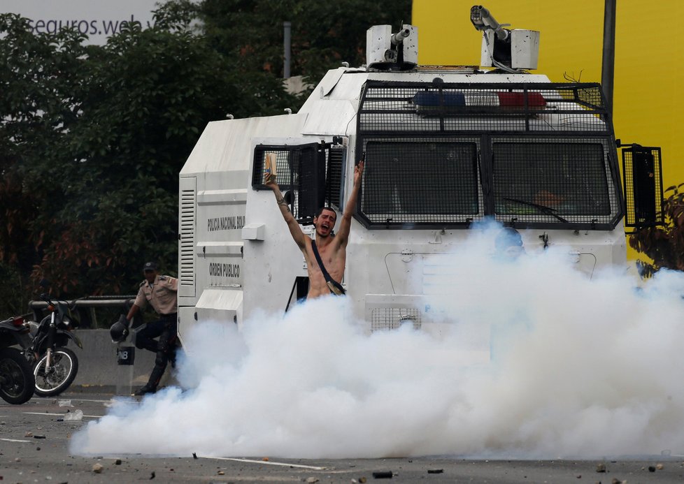 Demonstrace v Caracasu, Venezuele