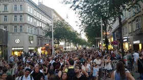 Na demonstraci na podporu uprchlíků se ve Vídni sešlo 20 000 lidí.