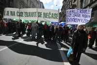 Ohlasy protivládní demonstrace: Máme holé ruce, zadky už také!