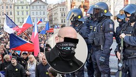 Lukáš V. dostal dva roky podmínku za to, že na říjnové demonstraci na Staroměstském náměstí trefil policistu do hlavy polenem.