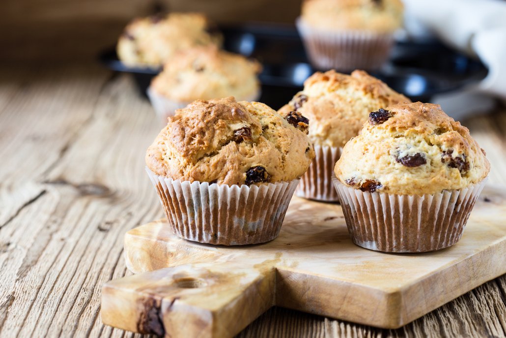 Ovocné muffiny bez vážení jsou ideální recept na pečení s dětmi