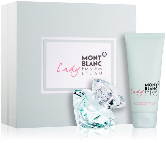 Dárková sada toaletní voda a tělové mléko Montblanc Lady Emblem L'Eau, notino.cz, 1023 Kč