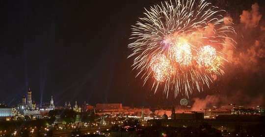 Bombastické oslavy Dne vítězství v Moskvě 