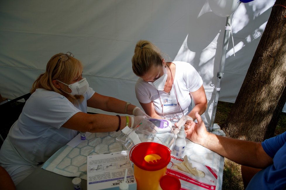 Třetí ročník akce Den zdraví Ministerstva zdravotnictví ČR na pražském Karlově náměstí (31. 7. 2021)